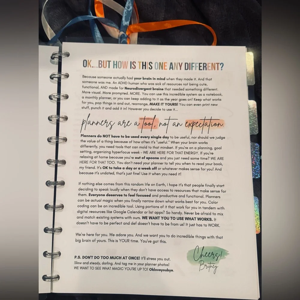 Colorful Yearly Life Planner